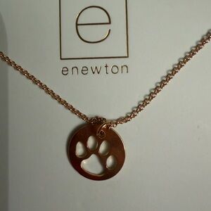 ENewton Gold Paw Pendant Necklace NWT 54.00